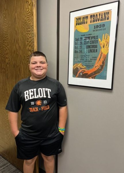 Jones recognized as Beloit Junior High Student of the Month for September