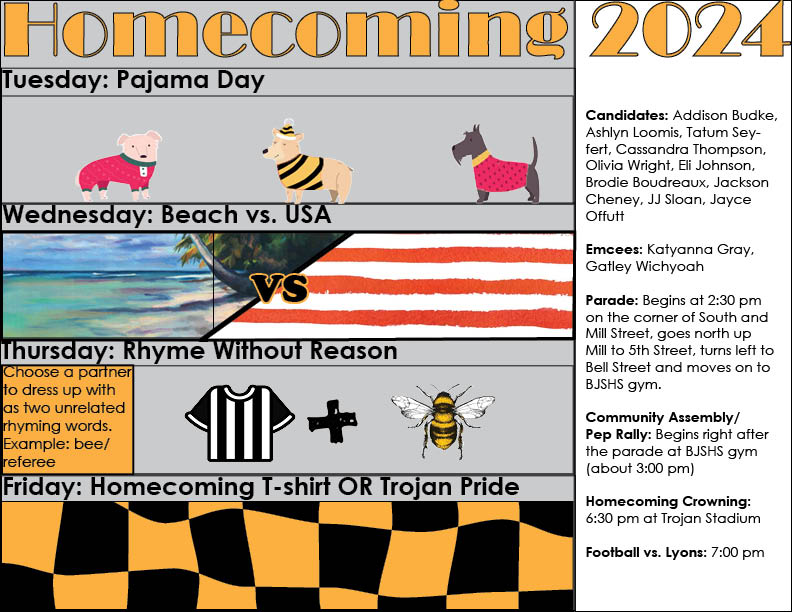 2024 Fall Homecoming Details