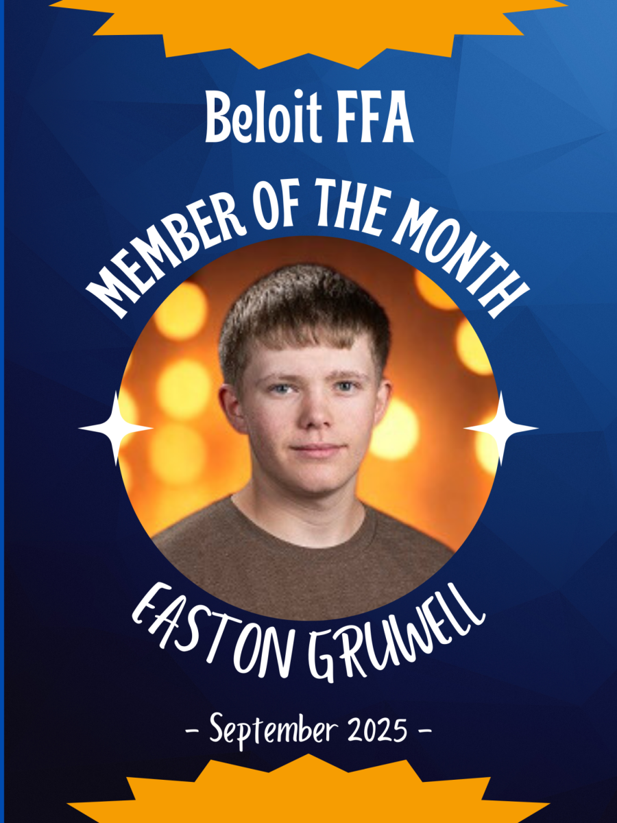 Gruwell recognized as September FFA Member of the Month