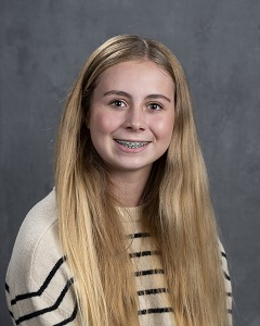 Adams named Junior High Student of the Month for October